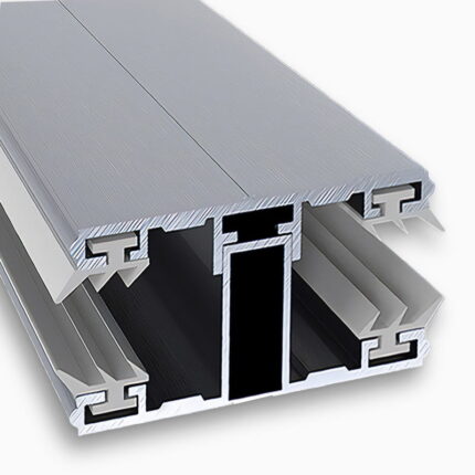 Mittelkomplettsystem Mittelsprosse Alu-Alu 60mm | für Stegplatten 16 mm